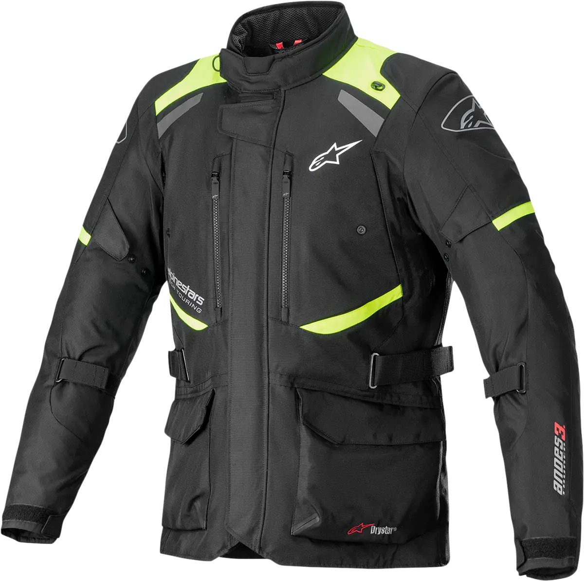 Alpinestars Andes V3 Adventure Jacket – Black/Yellow, Large (Model 3207521-155-L) 1