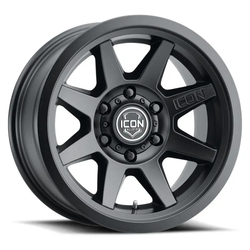 Icon Rebound Slx 17X8.5 6 X 135 6Mm Offset 5.75In Bs 87.1Mm Bore Satin Black Wheel 1
