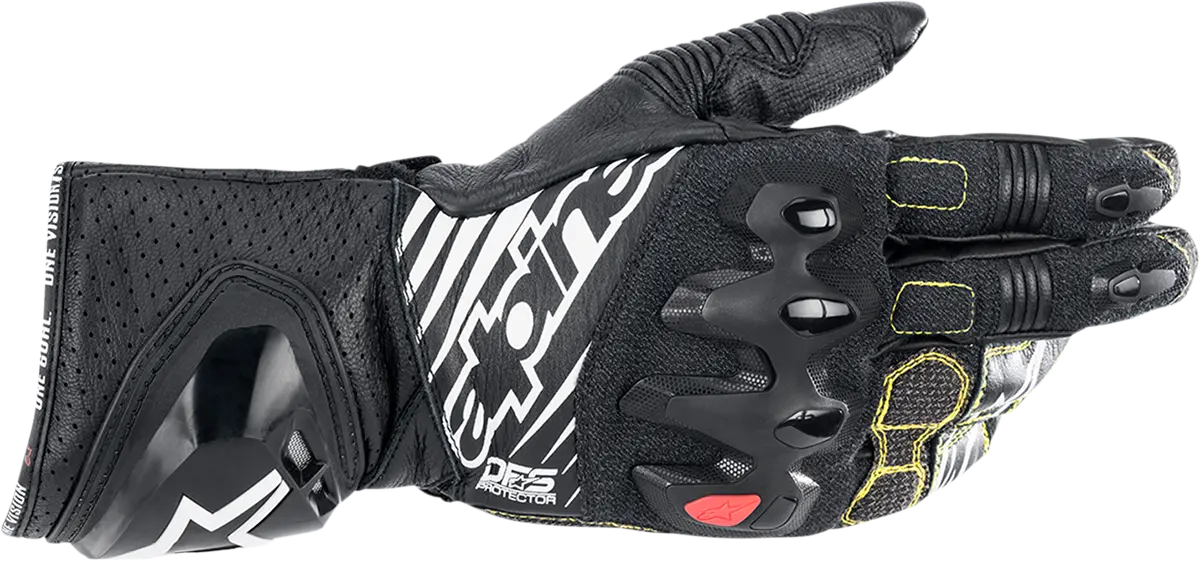 Alpinestars Gp Tech S Racing Gloves – Black/White, Size 3Xl (Model 3556422-12-3X) 1