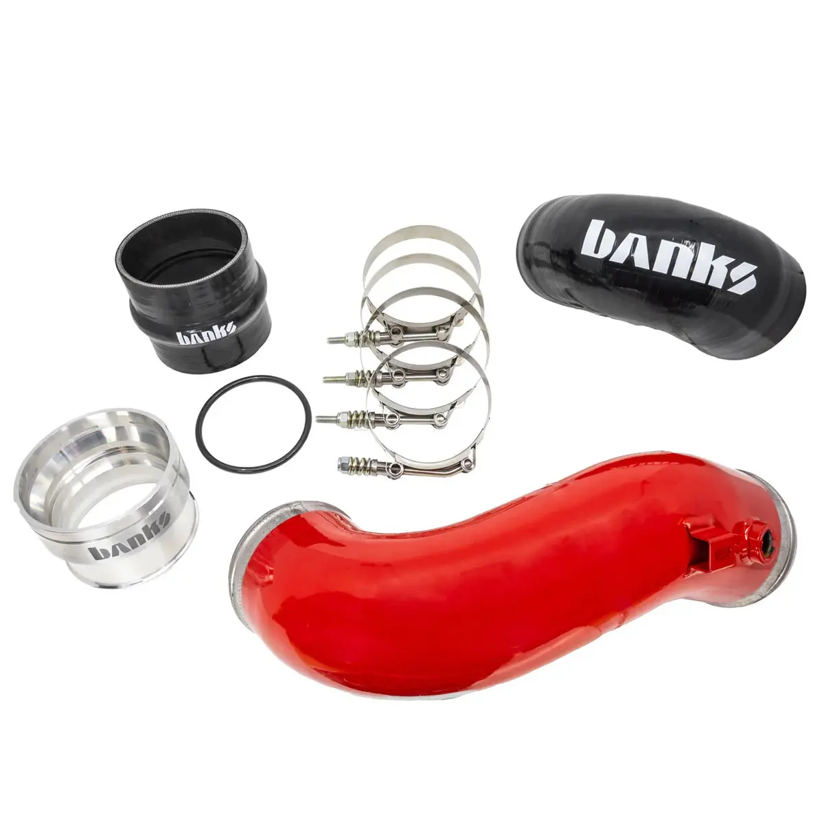 Banks Power | 2017-2026 Ford Super Duty 6.7L Power Stroke Red Cold Side Boost Tube 1