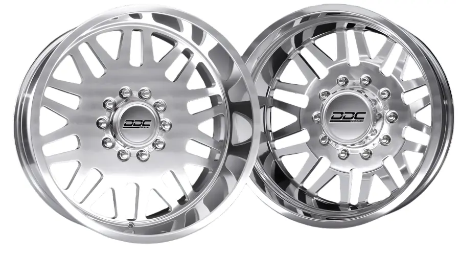 Ddc | Dually Wheels Aftermath Polished 22X8.25 8X200 Ss Fronts 19-25 Dodge Ram 3500 1