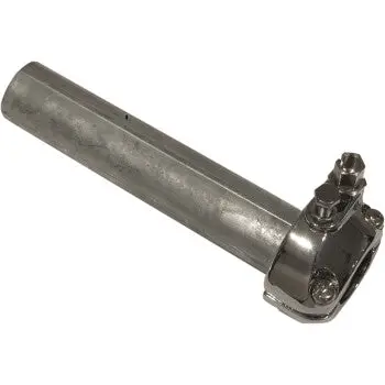 Emgo Single Pull 7/8" Throttle Assembly – Silver – Complete Motorcycle Throttle Tube – Made In Taiwan 1