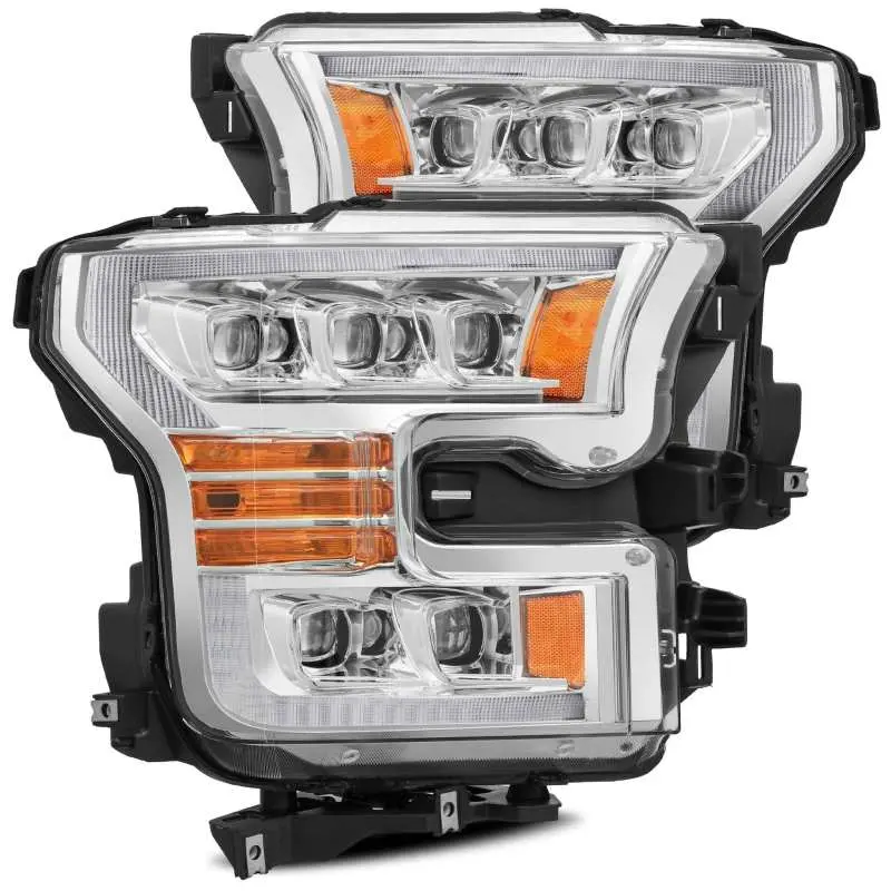 Alpharex 11-16 Ford F-350 Sd Nova Led Proj Headlights Plank Style Chrm W/Activ Light/Seq Signal 1