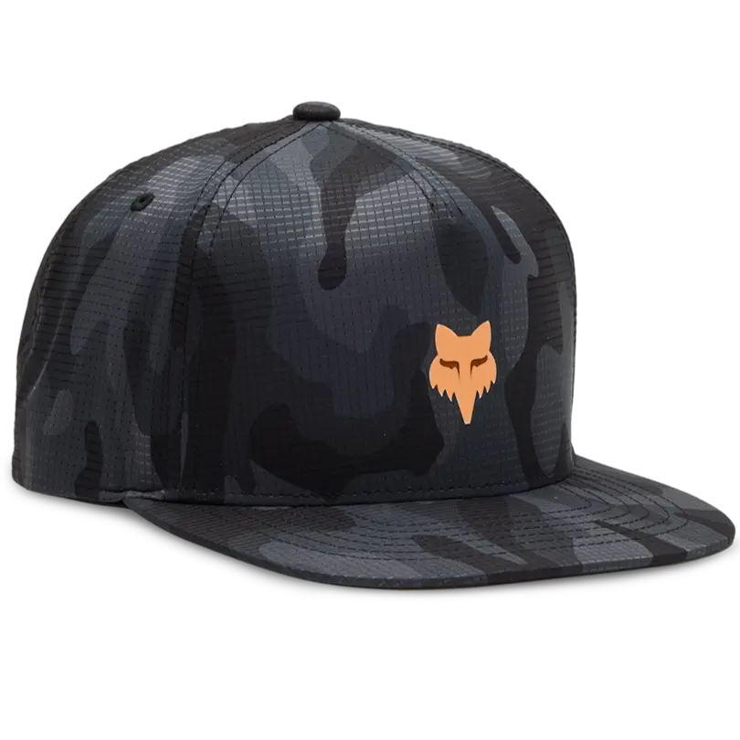 Fox Head Snapback Cap (Black/Camo) 1