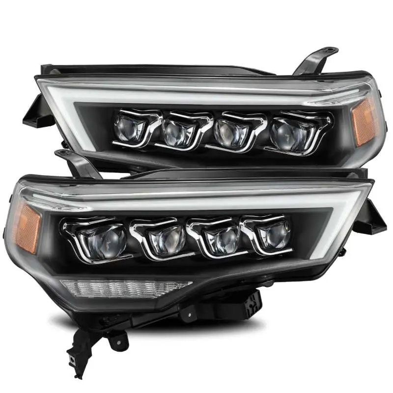 Alpharex 14-20 Toyota 4Runner Nova Led Projector Headlights Plank Style Black W/Activation Light 1