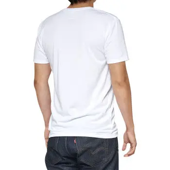 100% Tech Surman T‑Shirt White – Size Large Quick‑Dry Performance Tee 2