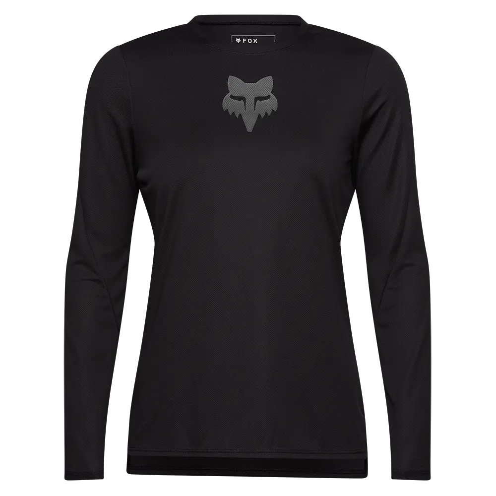 Fox Women's Ranger Head Ls Mtb Jersey (Black) 1