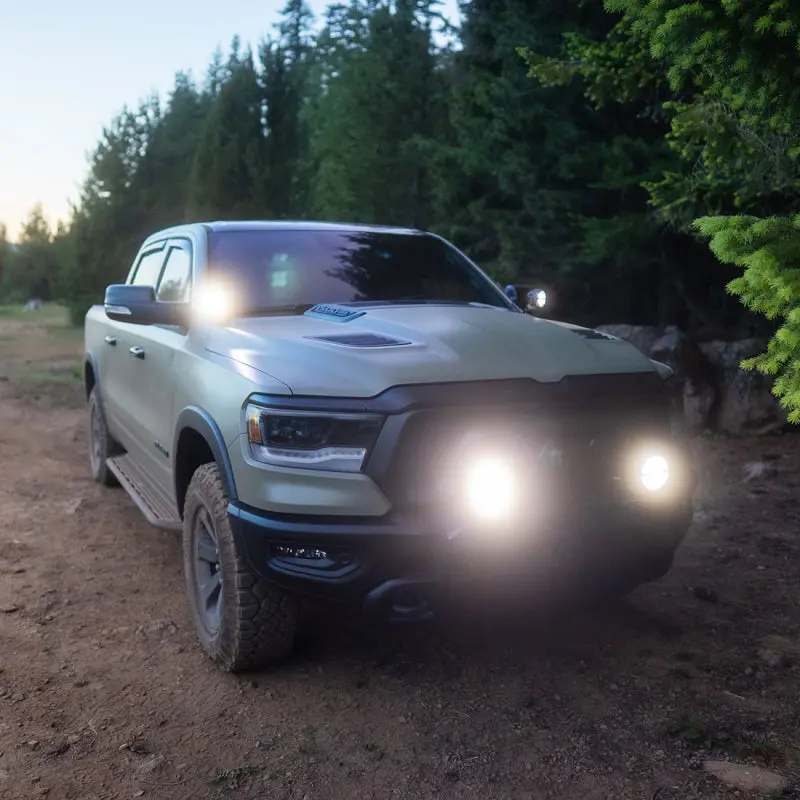 Rigid Industries | 2019+ Dodge Ram 1500 / Trx A-Pillar Light Kit Includes 4 Inch 360-Series Drive Beam 2