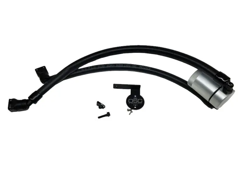 J&L | 2011-2014 Ford F-150 Raptor 6.2L Passenger Side Oil Separator 3.0 - Clear Anodized 1