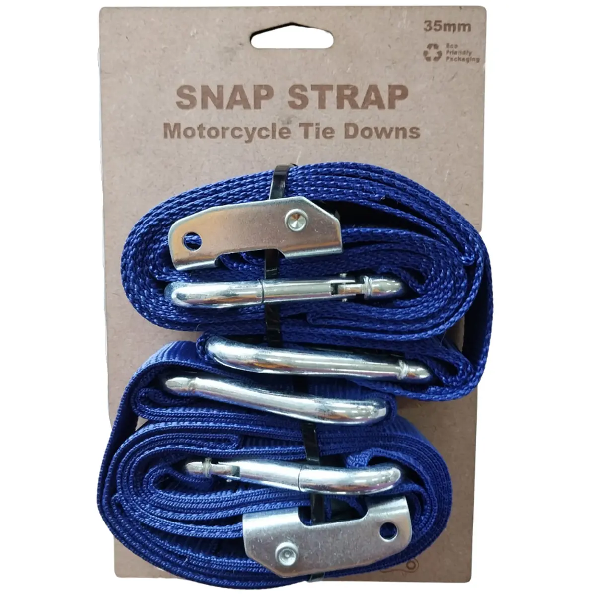 Snap Strap Soft Loop 35Mm Motorcycle Tie Downs (Blue) 1