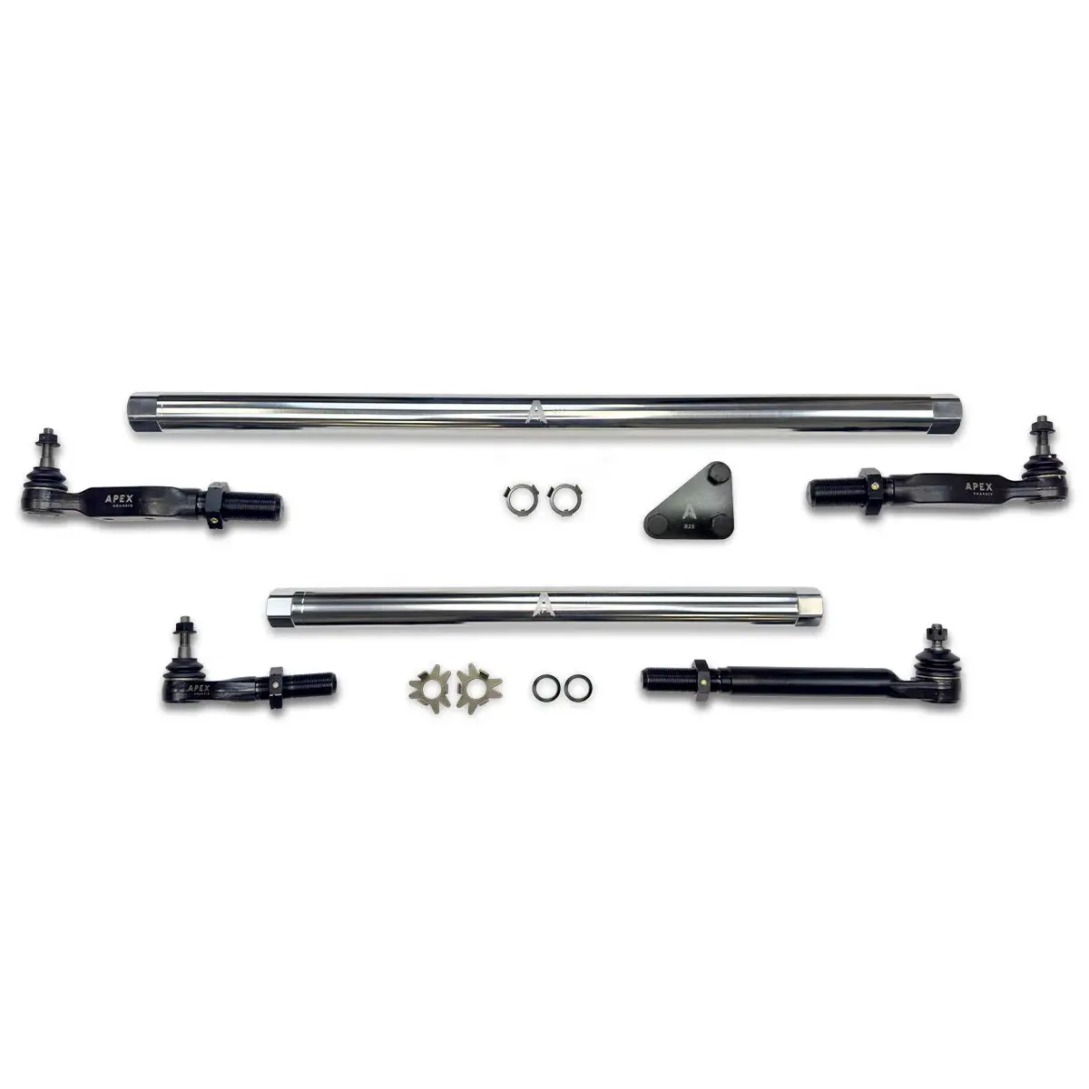 Apex Chassis | 2014-2024 Dodge Ram 2500 / 3500 4Wd Pro Lock Steering Kit Polished Aluminum 1