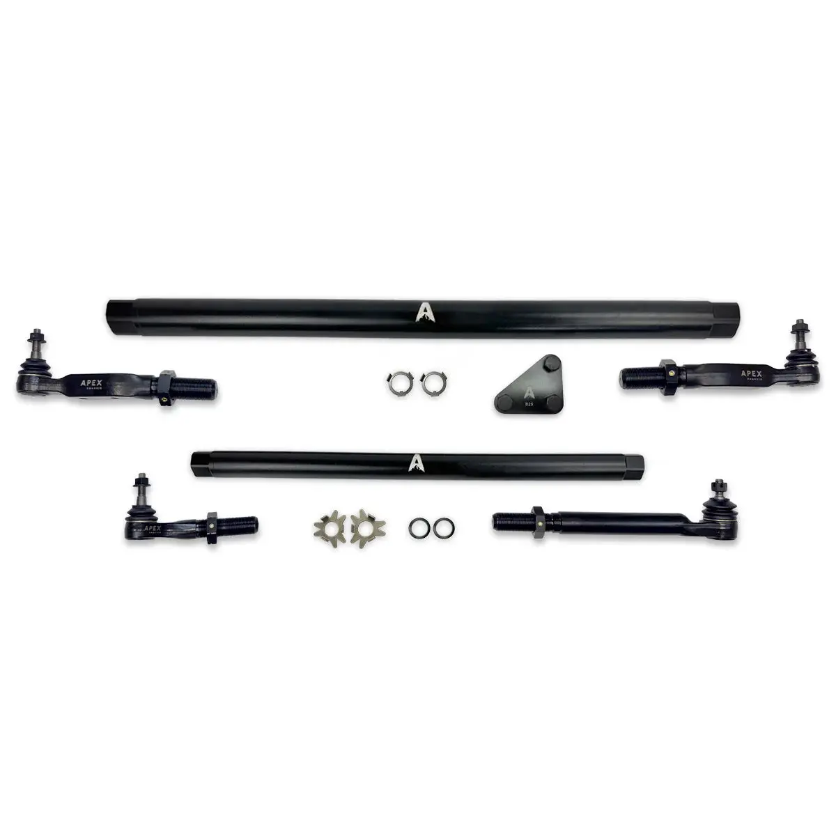Apex Chassis | 2014-2024 Dodge Ram 2500 / 3500 4Wd Pro Lock Steering Kit Black Aluminum 1