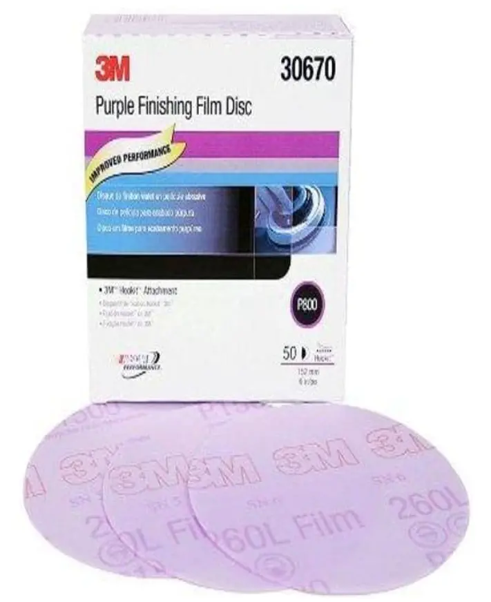 Purple Finishing Film Hookit Disc 6" P800 1