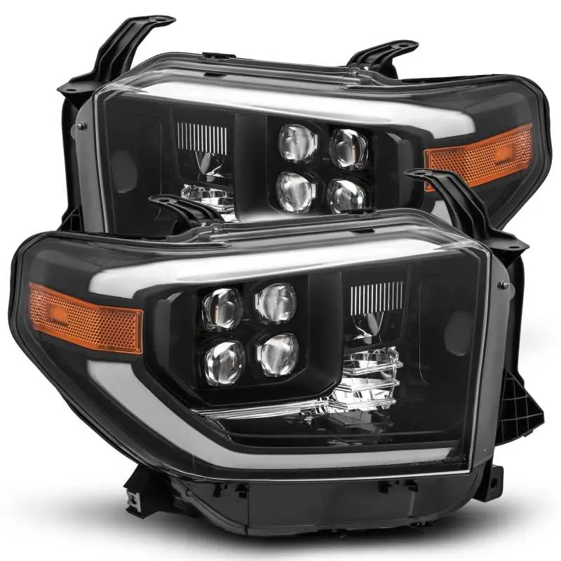 Alpharex 14-20 Toyota Tundra Nova Led Projector Headlight Plank Style Alpha Black W/Activation Light 1