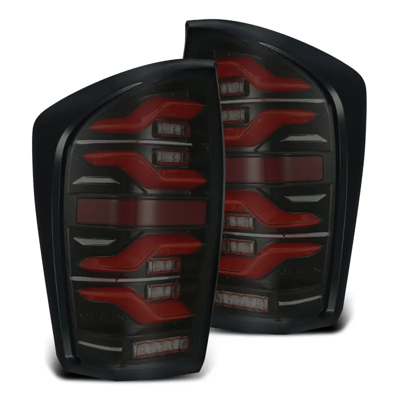 Alpharex 16-21 Toyota Tacoma Luxx Led Taillights Blk/Red W/Activ Light/Seq Signal 1