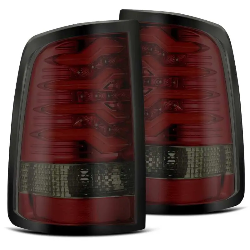 Alpharex 09-18 Dodge Ram 1500 Pro-Series Led Tail Lights Red Smoke 1