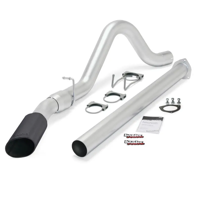 Banks Power 11-13 Ford 6.7L F250-350 Monster Exh Sys - Ss Single Exh W/ Blk Tip *Discontinued* 1