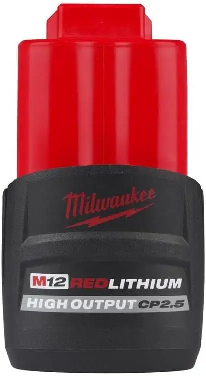 Milwaukee M12 Redlithium High Output Cp 2.5Ah Battery - 48-11-2425 1