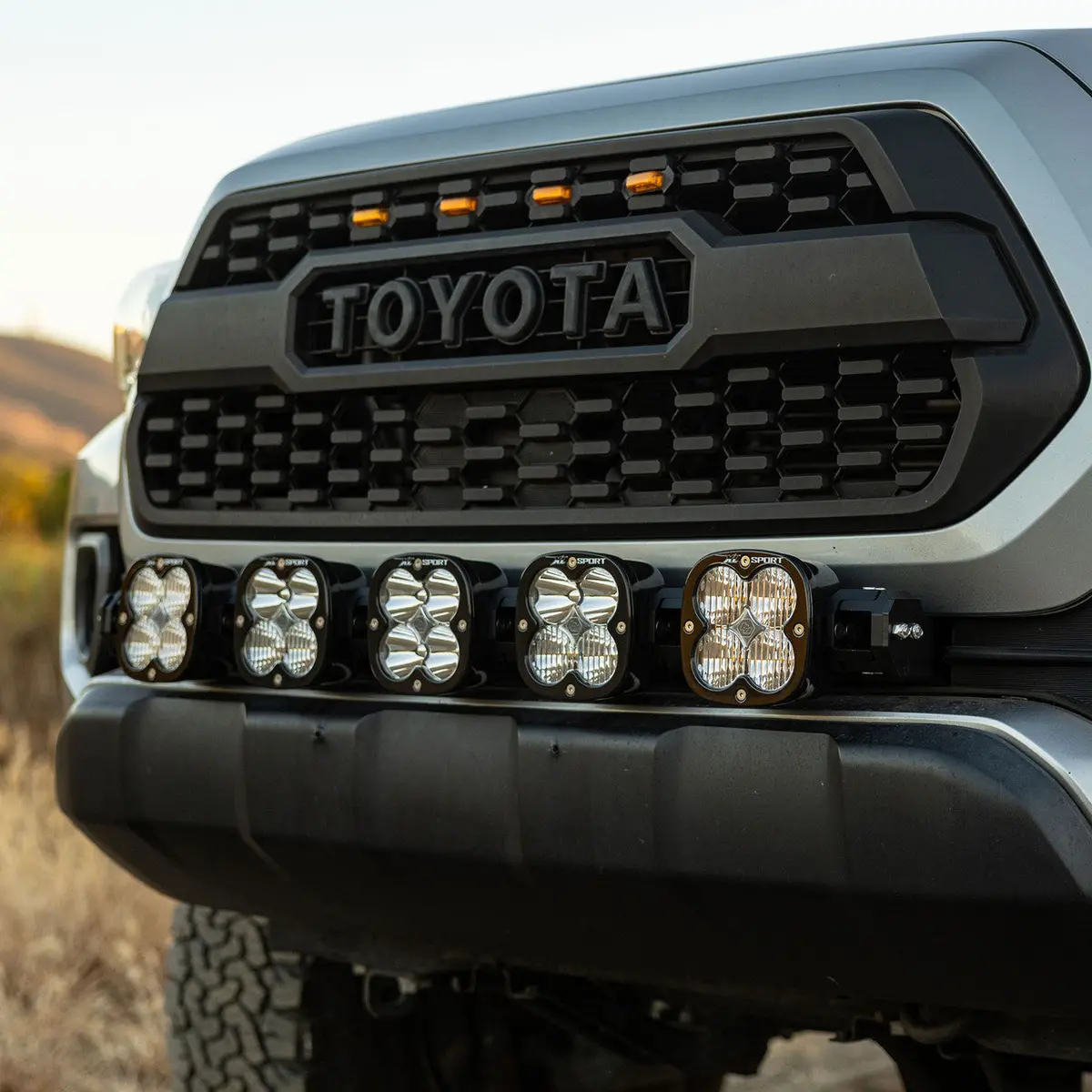 Baja Designs | 2016-2023 Toyota Tacoma Multi-Pattern 5Xl Pro Linkable Clear Led Light Bar Kit 1
