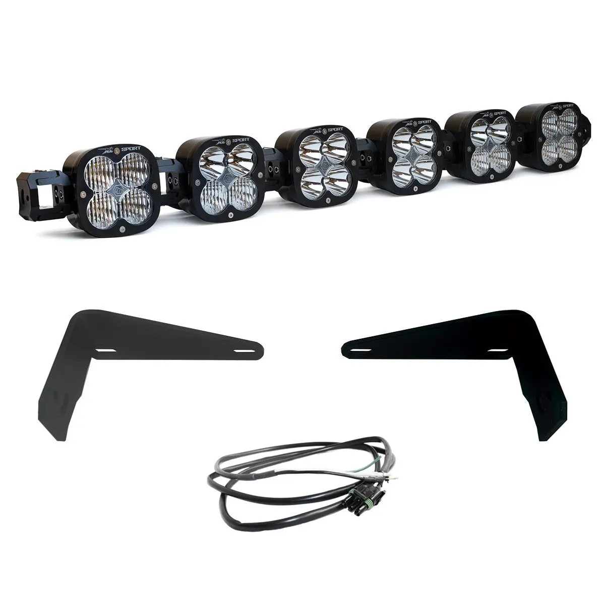 Baja Designs | 2021-2026 Ford Bronco / 2022-2026 Bronco Raptor Oe Steel Bumper Multi-Pattern 6 Xl Pro Linkable Clear Led Light Bar Kit 1