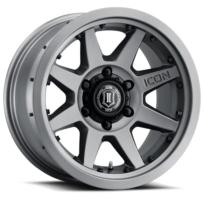 Icon Rebound Pro 17X8.5 5X150 25Mm Offset 5.75In Bs 110.1Mm Bore Titanium Wheel 2
