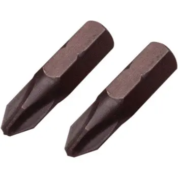 Motion Pro Hex‑Drive Jis #2 Bits (Set Of 2) – S2 Tool Steel – Hard Nickel Pewter Finish 1