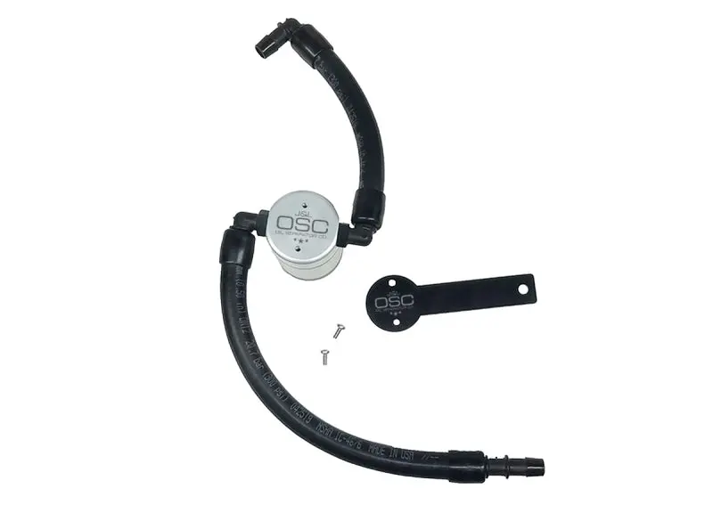 J&L | 2019-2024 Dodge Ram 1500 Nbs / 2022-2024 Jeep Wagoneer 5.7L Oil Separator 3.0 Passenger Side - Clear Anodized 1