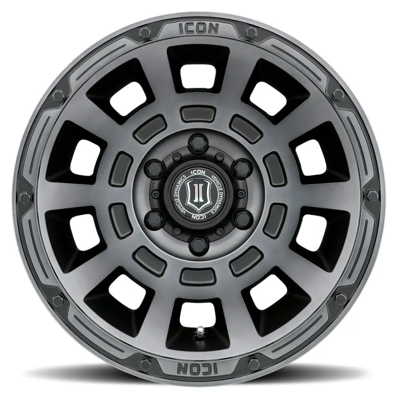 Icon Thrust 17X8.5 5X150 25Mm Offset 5.75In Bs Smoked Satin Black Tint Wheel 2
