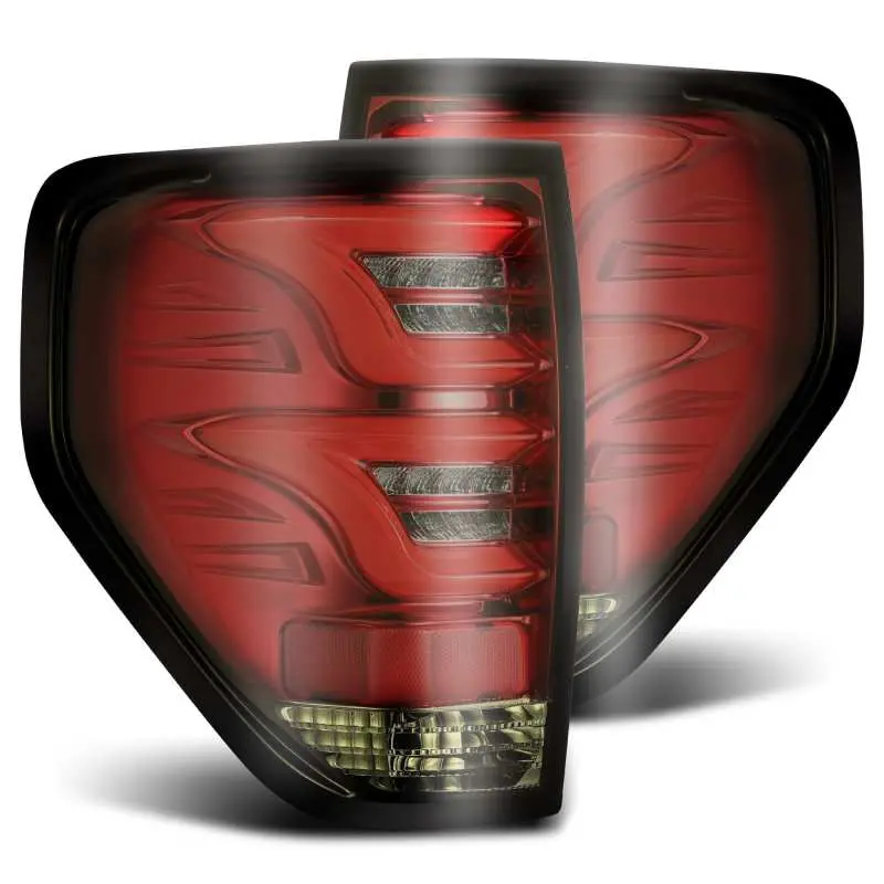 Alpharex 09-14 Ford F-150 (Excl Flareside Truck Bed Models) Pro-Series Led Tail Lights Red Smoke 1