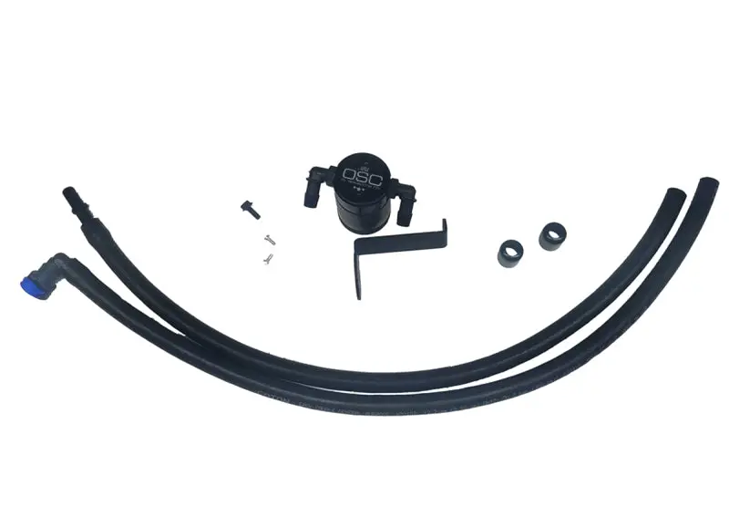 J&L | 2019-2024 Ford Ranger 2.3L Ecoboost Driver Side Oil Separator 3.0 - Black Anodized 1