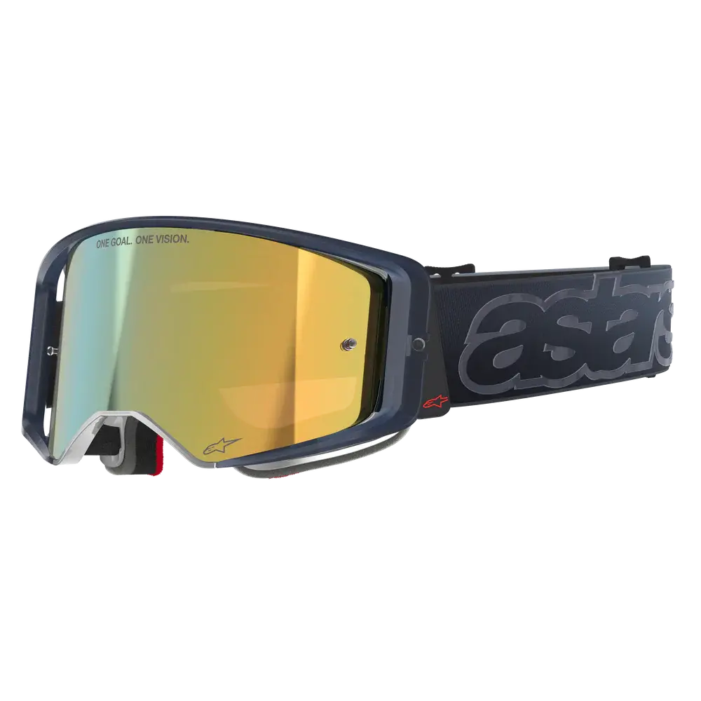 Alpinestars Supertech Vista Vision Goggles - Black (Mirror Gold Lens) 1