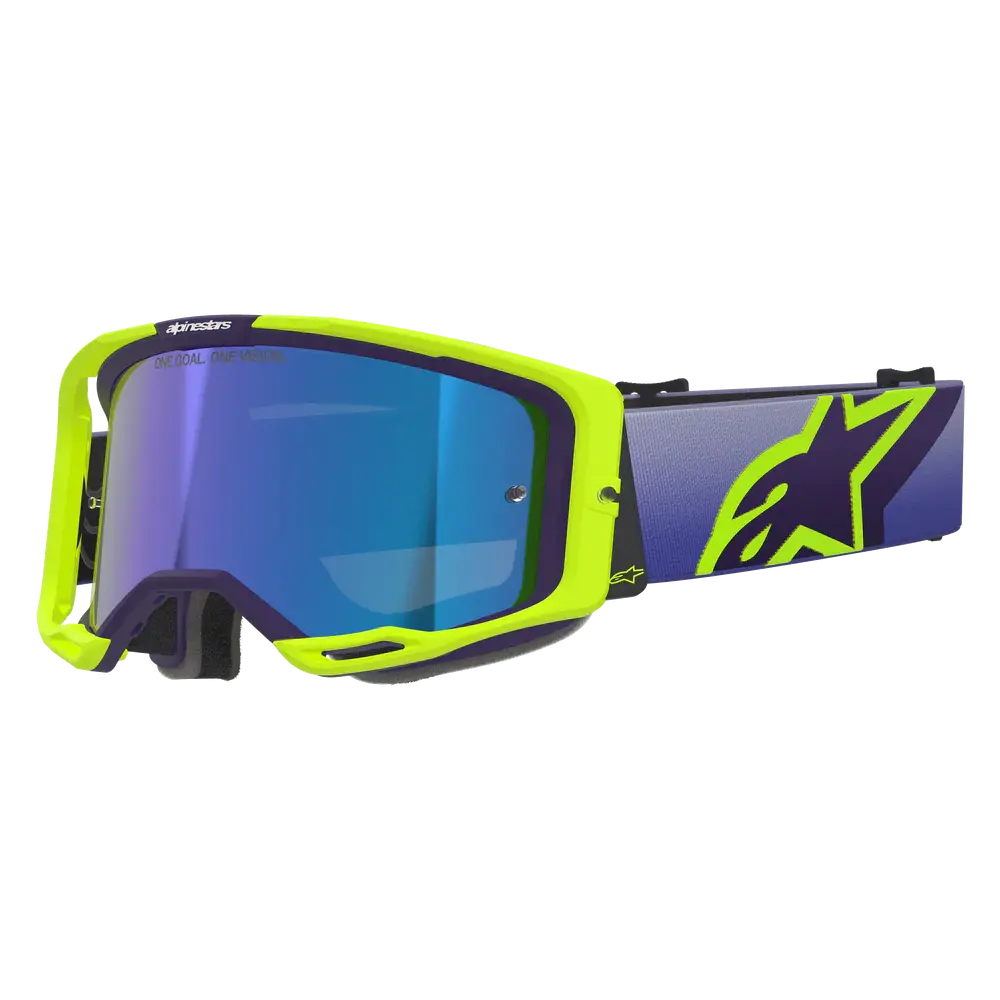 Alpinestars Vision 8 Corp Goggles -  Purple Fluo Yellow (Mirror Blue Lens) 1