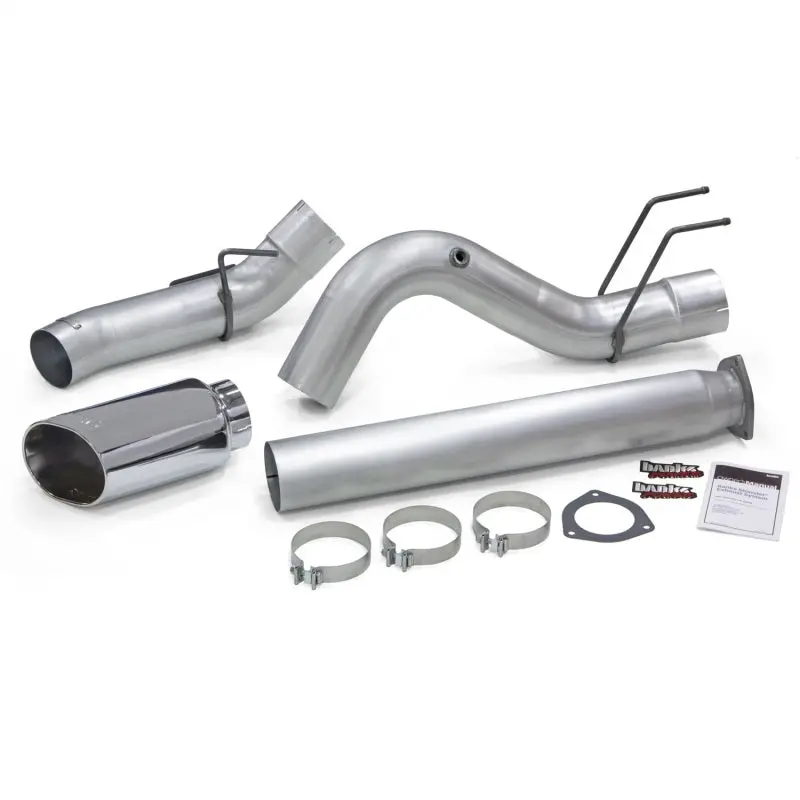 Banks Power | 2017 Ford 6.7L 5In Monster Exhaust System - Single Exhaust With Chrome Tip 1