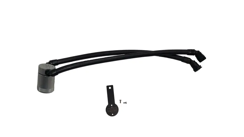 J&L | 2025-2026 Dodge Ram 1500 3.0L / 2022-2025 Jeep Wagoneer 3.0 Oil Separator - Clear Anodized 1