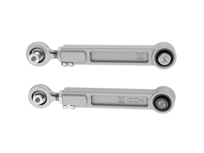 Icon 2021+ Ford Bronco Billet Rear Lower Adjustable Link Kit 1