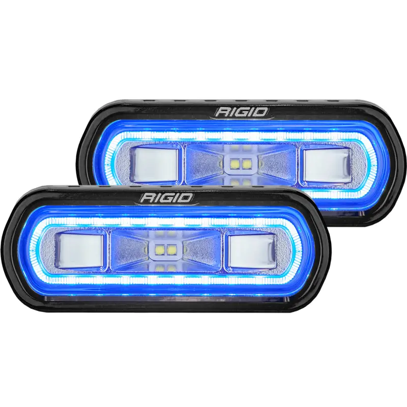Rigid Industries | Sr-L Series Surface Mount Led Spreader Pair W/ Blue Halo - Universal 1