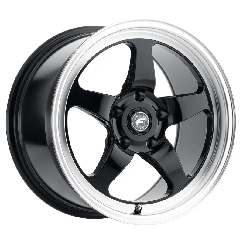 Forgestar F091 Drag Wheel – 17X10, 5X115, Et30, 78.1Mm Hub, Gloss Black With Machined Lip 1