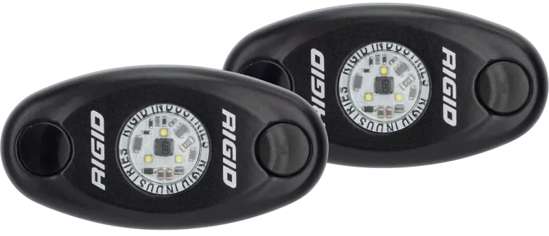 Rigid Industries | A-Series Light - Black - Low Strength - Amber - Set Of 2 1