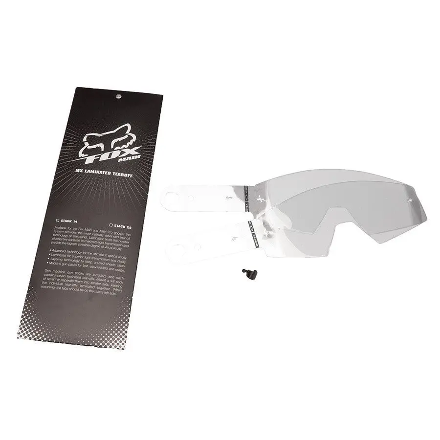**Multi Pack** Fox Main Laminated Tear Offs (2 X Pack Of 14) 1