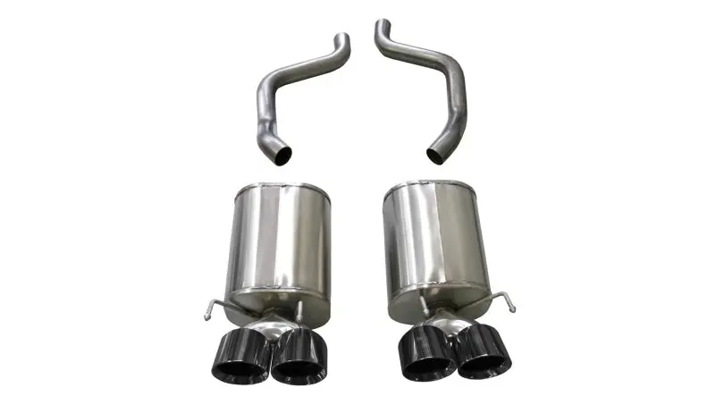 Corsa 09-13 Chevrolet Corvette (C6) 6.2L Black Xtreme Axle-Back Exhaust W/4.5In Tips 1