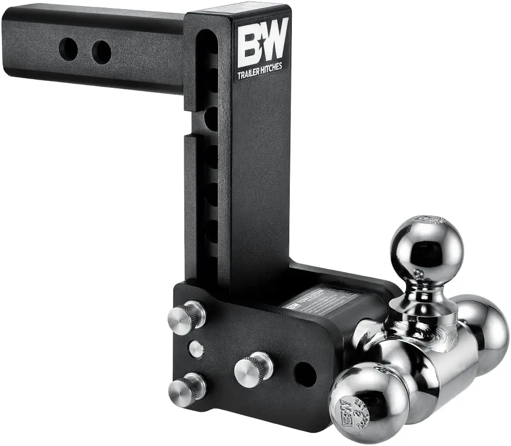 B&W Trailer Hitches Tow & Stow Adjustable Trailer Hitch Ball Mount - Ts10049b 1