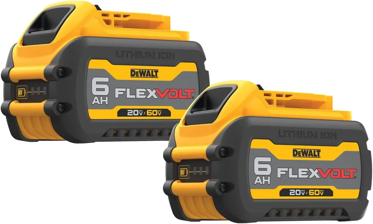 Flexvolt 20V/60V Max Lithium-Ion 6.0Ah Battery Pack (2 Pack) - Dcb606-2 1