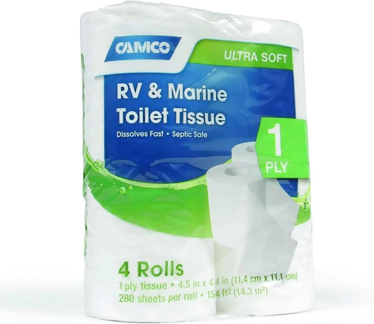 Camco Toilet Tissue, 1 Pack Of 4 Rolls - 40276 1