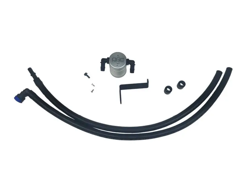 J&L | 2019-2024 Ford Ranger 2.3L Ecoboost Driver Side Oil Separator 3.0 - Clear Anodized 1