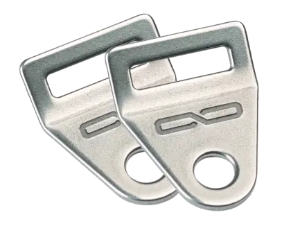 Giant Loop Stainless Steel Luggage Mounts | Strap Anchor Kit – Black/Aluminum 1