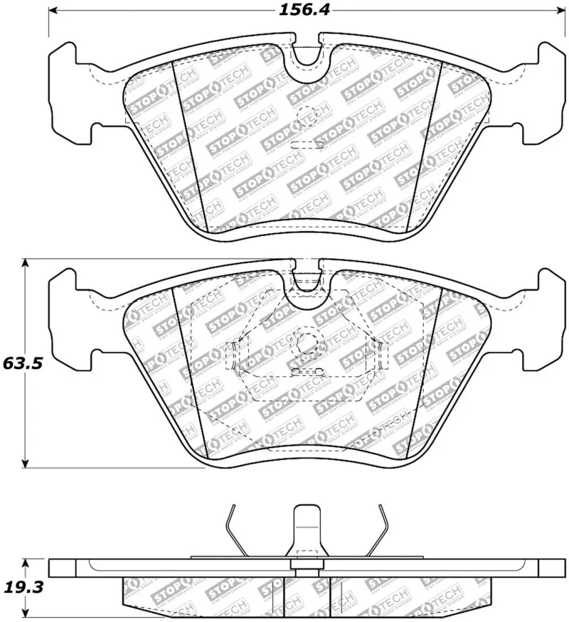 Stoptech Street Select Brake Pads – Front And Rear Set 1
