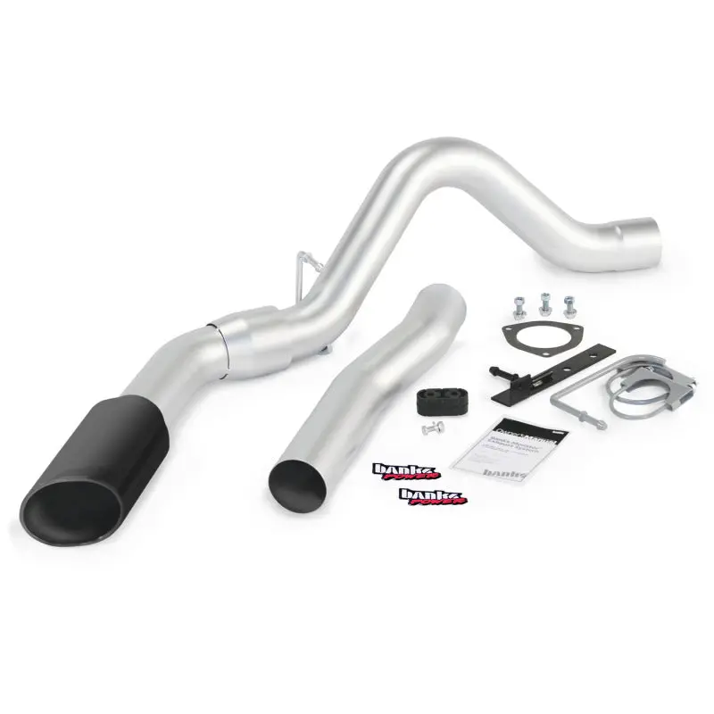 Banks Power | 2011-2014 Gm 6.6L Lml Duramax Eclb/Ccsb/Cclb Monster Exhaust Sys - 4 Inch Ss Single Exhaust With Black Tip 1