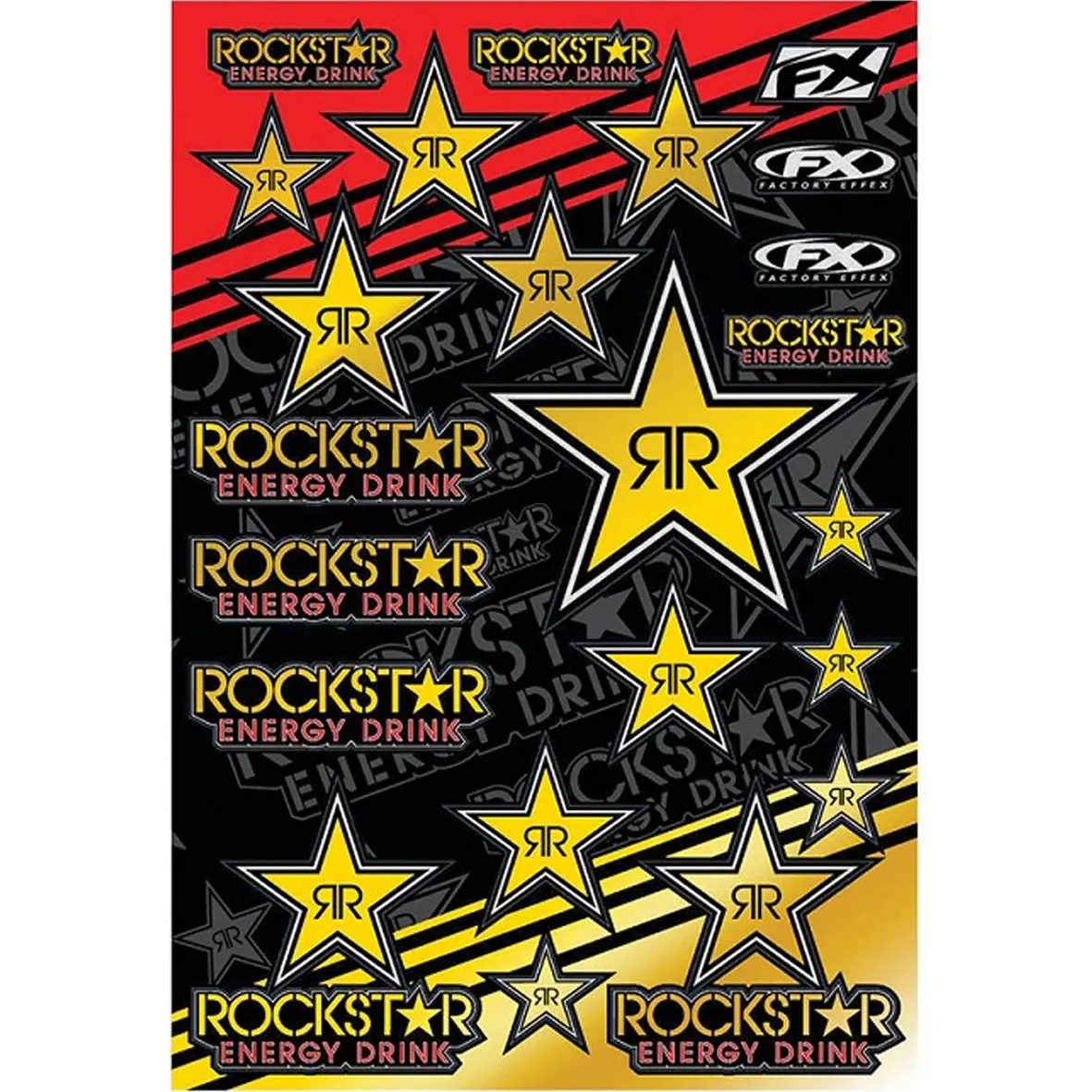 Factory Effex Rockstar Mylar Sticker Pack (15-68700) 1