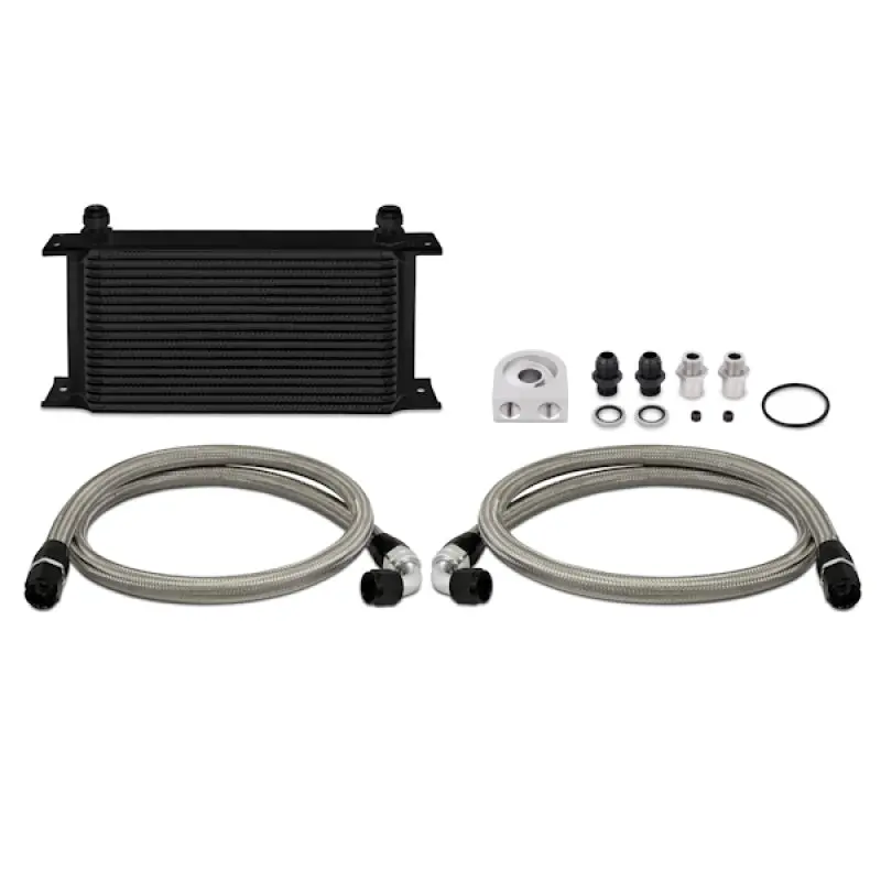 Mishimoto Universal 19-Row Black Oil Cooler Kit – Performance Cooling System 1