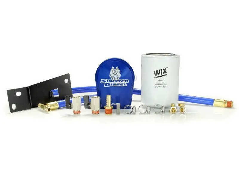 Sinister Diesel | 1999.5-2003 Ford 7.3L Power Stroke Coolant Filtration System With Wix Filter 1